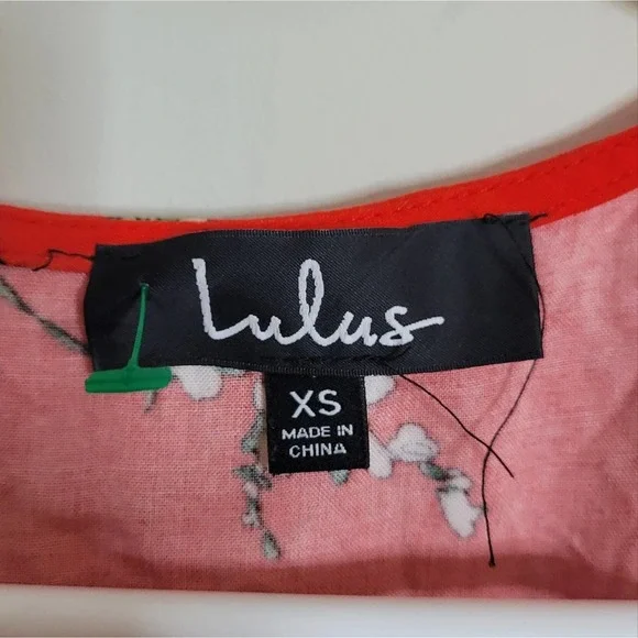 Lulu's Paradise Island Red Floral Print Wrap Dress - Picture 5 of 5